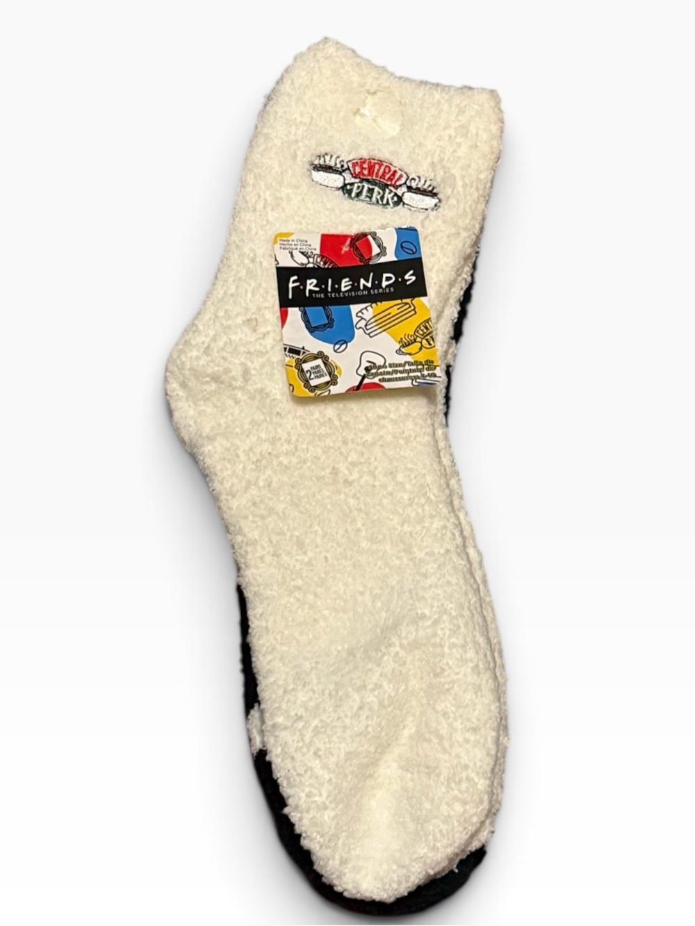 Friends Central Perk Women’s Fuzzy Cozy Socks 2-Pair Size 4-10 NWT